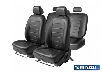 Авточехлы HYUNDAI Elantra седан (16-) экокожа черные комплект RIVAL RIVAL sc.2306.1 RIVAL sc.2306.1