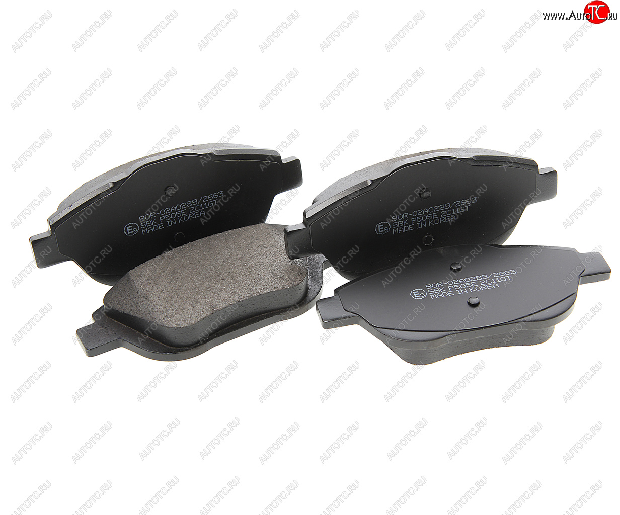 2 159 р. Колодки тормозные передние (4шт.) SANGSIN CITROEN C3 дорестайлинг (2009-2015)  с доставкой в г. Вологда