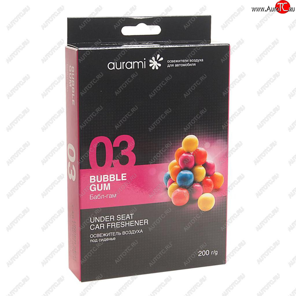 278 р. Ароматизатор под сиденье гелевый (bubble gum) AURAMI AURAMI std-03  с доставкой в г. Вологда