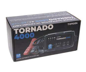 6 699 р. Устройство зарядное 6-12V 4А 150Ач (автомат) IP 65 TOPDON TOPDON t4000  с доставкой в г. Вологда. Увеличить фотографию 3