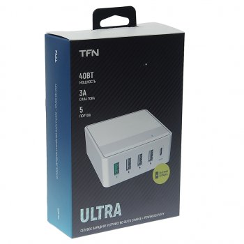 1 999 р. Устройство зарядное в розетку 5 USB TFN TFN tfn-wc05  с доставкой в г. Вологда. Увеличить фотографию 3