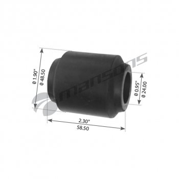 Втулка амортизатора SCHMITZ ROR (24х48х58) MANSONS MANSONS trb5007