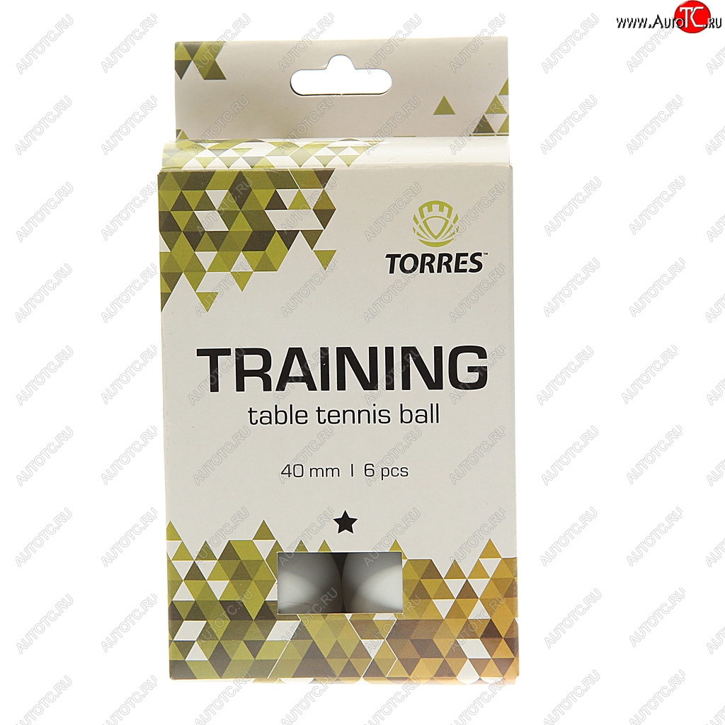 251 р. Шарик для настольного тенниса 6шт. Training 1 TORRES TORRES tt21016  с доставкой в г. Вологда
