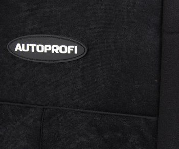3 299 р. Универсальные чехлы сидений (майка, 9 предм., полиэстер/велюр) AUTOPROFI   (черный)  с доставкой в г. Вологда. Увеличить фотографию 4