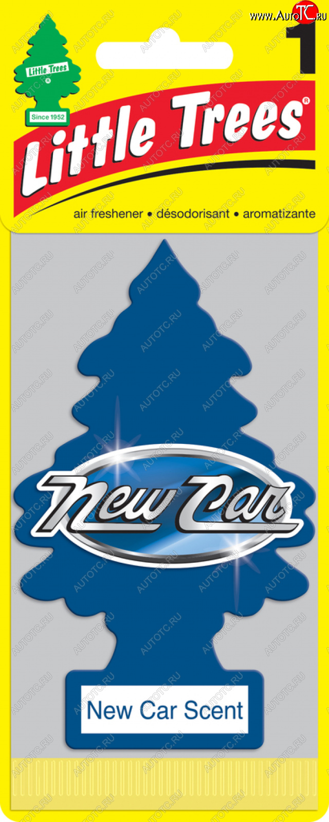 157 р. Ароматизатор подвесной пластина (новая машина) Елочка CAR FRESHNER CAR FRESHNER u1p-10189-russ  с доставкой в г. Вологда