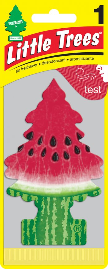 Ароматизатор подвесной пластина (арбуз) Елочка CAR FRESHNER CAR FRESHNER u1p-10320-russ