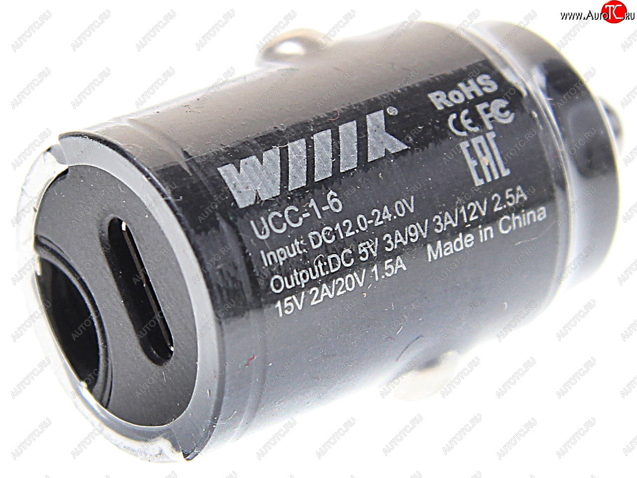 999 р. Устройство зарядное в прикуриватель 1USB Type C 12V Quick Charge WIIIX WIIIX ucc-1-6  с доставкой в г. Вологда