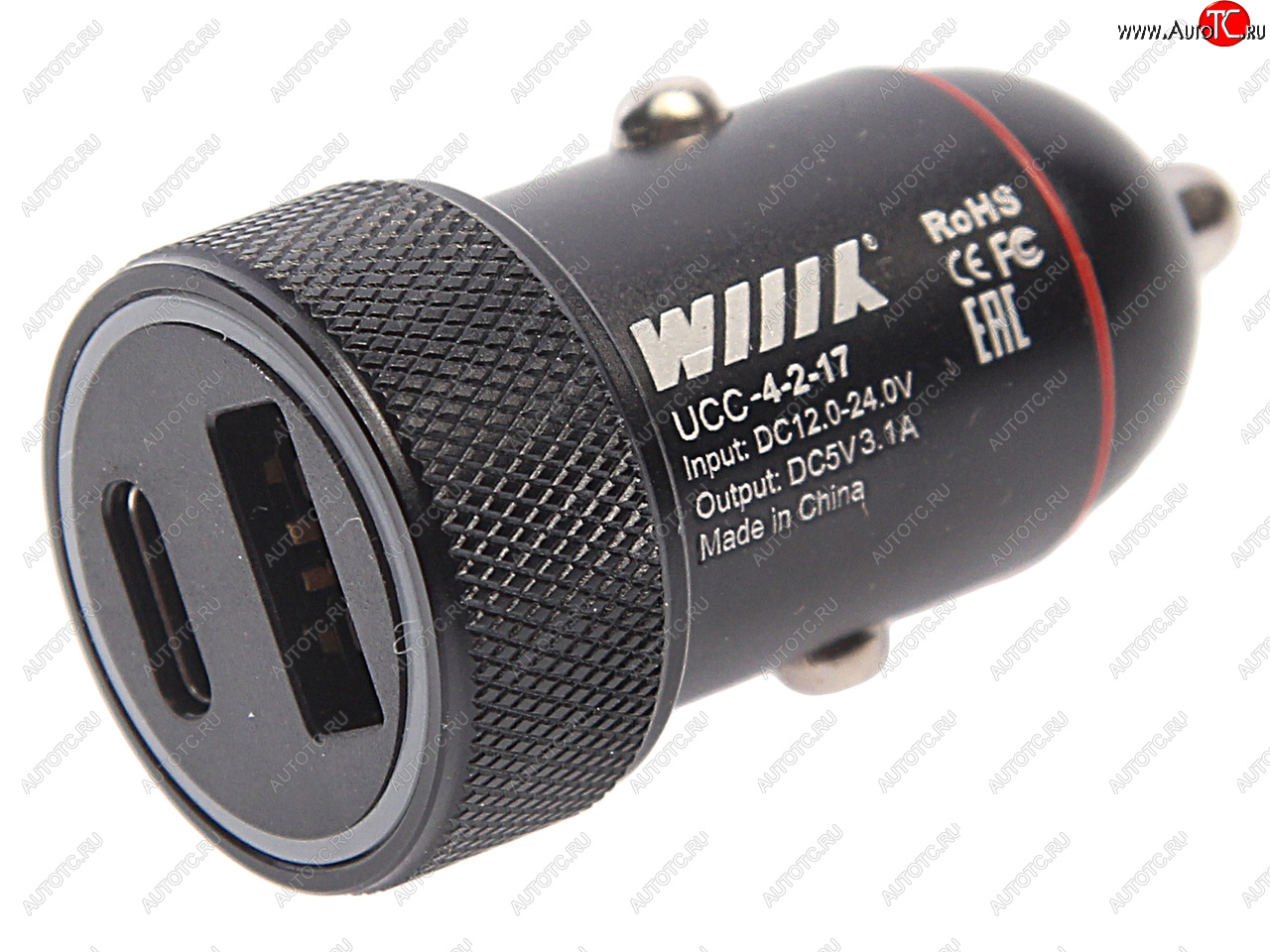 419 р. Устройство зарядное в прикуриватель 2USB 12V WIIIX WIIIX ucc-2-17  с доставкой в г. Вологда