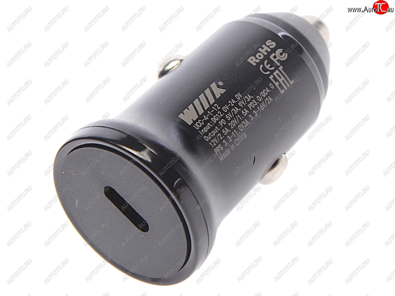 559 р. Устройство зарядное в прикуриватель 1USB Type C 12V WIIIX WIIIX ucc-4-1-12  с доставкой в г. Вологда