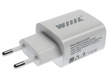 619 р. Устройство зарядное в розетку 1USB + 1 Type C 220V WIIIX WIIIX unn-4-2-01-qcpd  с доставкой в г. Вологда. Увеличить фотографию 2