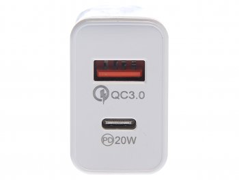 629 р. Устройство зарядное в розетку 1USB + 1 Type C 220V WIIIX WIIIX unn-4-2-03-qcpd  с доставкой в г. Вологда. Увеличить фотографию 3