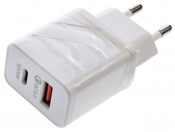 Устройство зарядное в розетку 1USB + 1 Type C 220V WIIIX WIIIX unn-4-2-03-qcpd