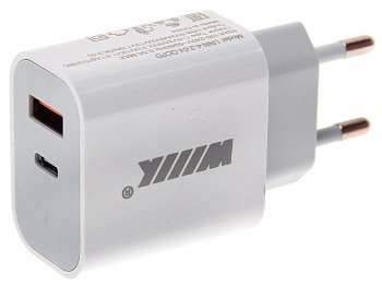 Устройство зарядное в розетку 1USB + 1 Type C 220V WIIIX WIIIX unn-4-2-04-qcpd