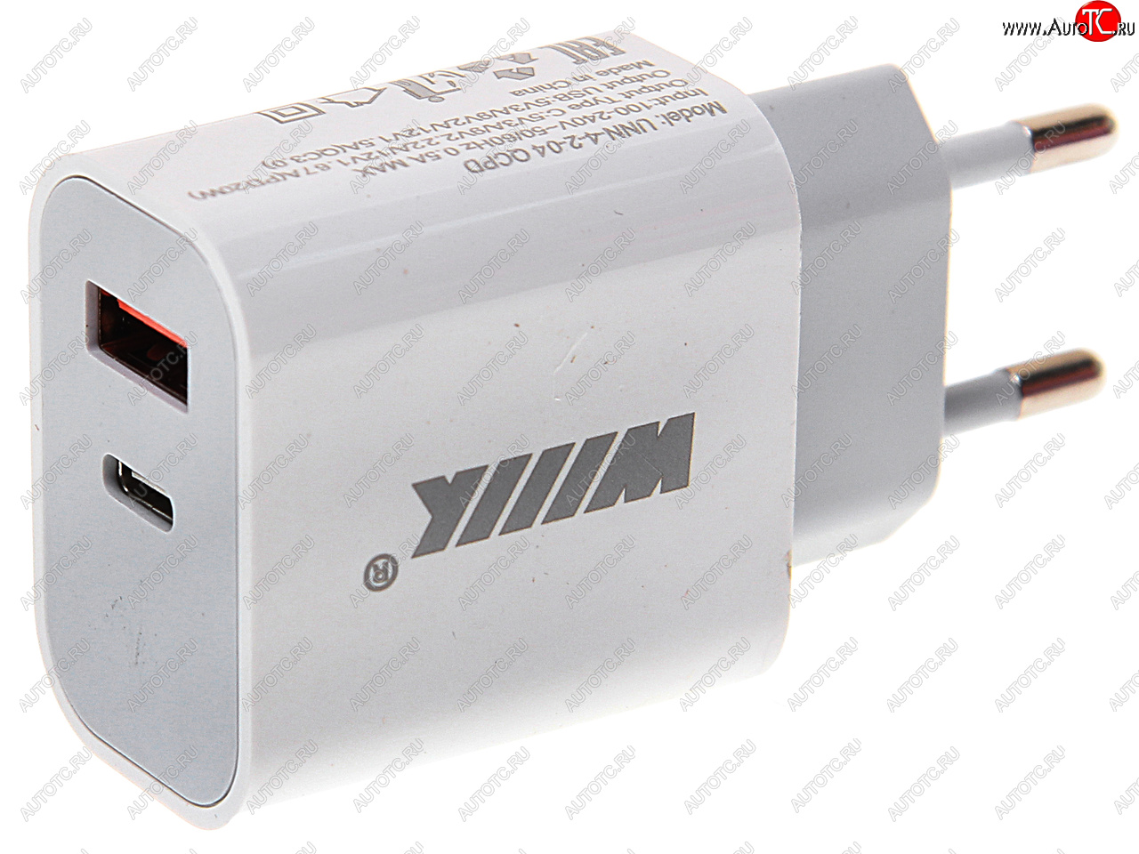 839 р. Устройство зарядное в розетку 1USB + 1 Type C 220V WIIIX WIIIX unn-4-2-04-qcpd  с доставкой в г. Вологда