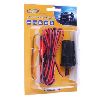 Удлинитель прикуривателя 12V клеммы-гнездо 3м. АЭНК АЭНК уп-3(кг)