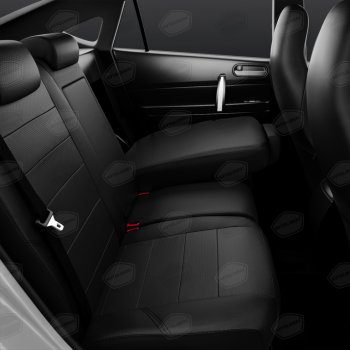 11 299 р. Универсальные чехлы сидений (майка,9 предм., экокожа) Recaro AVTOLIDER   (черный)  с доставкой в г. Вологда. Увеличить фотографию 4