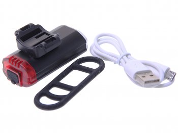 1 149 р. Фонарь велосипедный 2 в 1 USB кабель с аккумулятором 800mAh VXM NO NAME ут00019039  с доставкой в г. Вологда. Увеличить фотографию 2