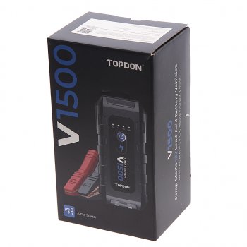 10 649 р. Устройство пусковое 12V 1500A 10000мАч (power bank) TOPDON TOPDON v1500  с доставкой в г. Вологда. Увеличить фотографию 5