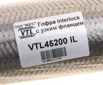 629 р. Гофра глушителя 45x200 трехслойная interlock нержавеющая сталь МЗГС МЗГС vtl45200 il  с доставкой в г. Вологда. Увеличить фотографию 3