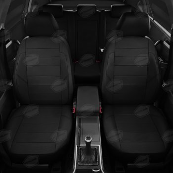 7 799 р. Авточехлы ВАЗ-2190 (18-) седан, лифтбек экокожа черные (без пластиковых кожухов) комплект AVTOLIDER AVTOLIDER vz29-2118-ec01  с доставкой в г. Вологда. Увеличить фотографию 3