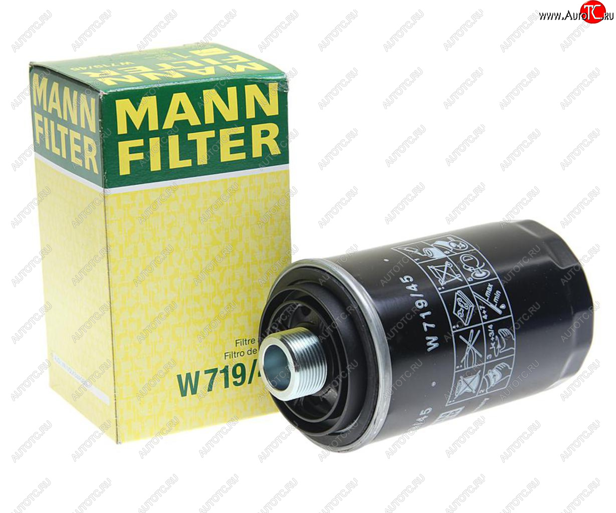 1 099 р. Фильтр масляный VW AUDI SEAT SKODA (1.82.0 TSITFSI) (04-) MANN MANN w71945  с доставкой в г. Вологда