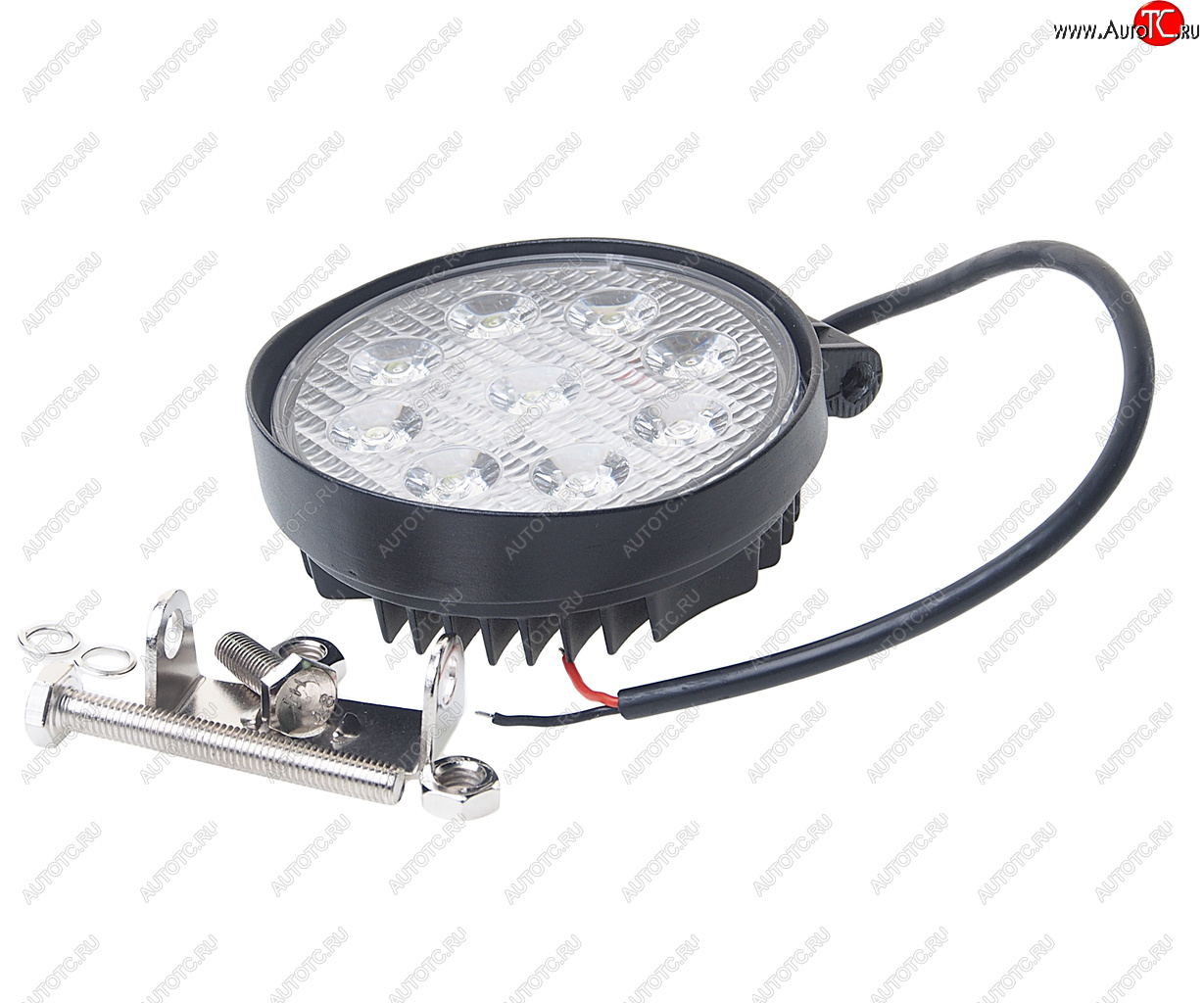 1 199 р. Фара рабочего света круглая 115х130x45мм 27W 9LED (ближний свет) ВЫМПЕЛ ОРИОН wl-827f  с доставкой в г. Вологда