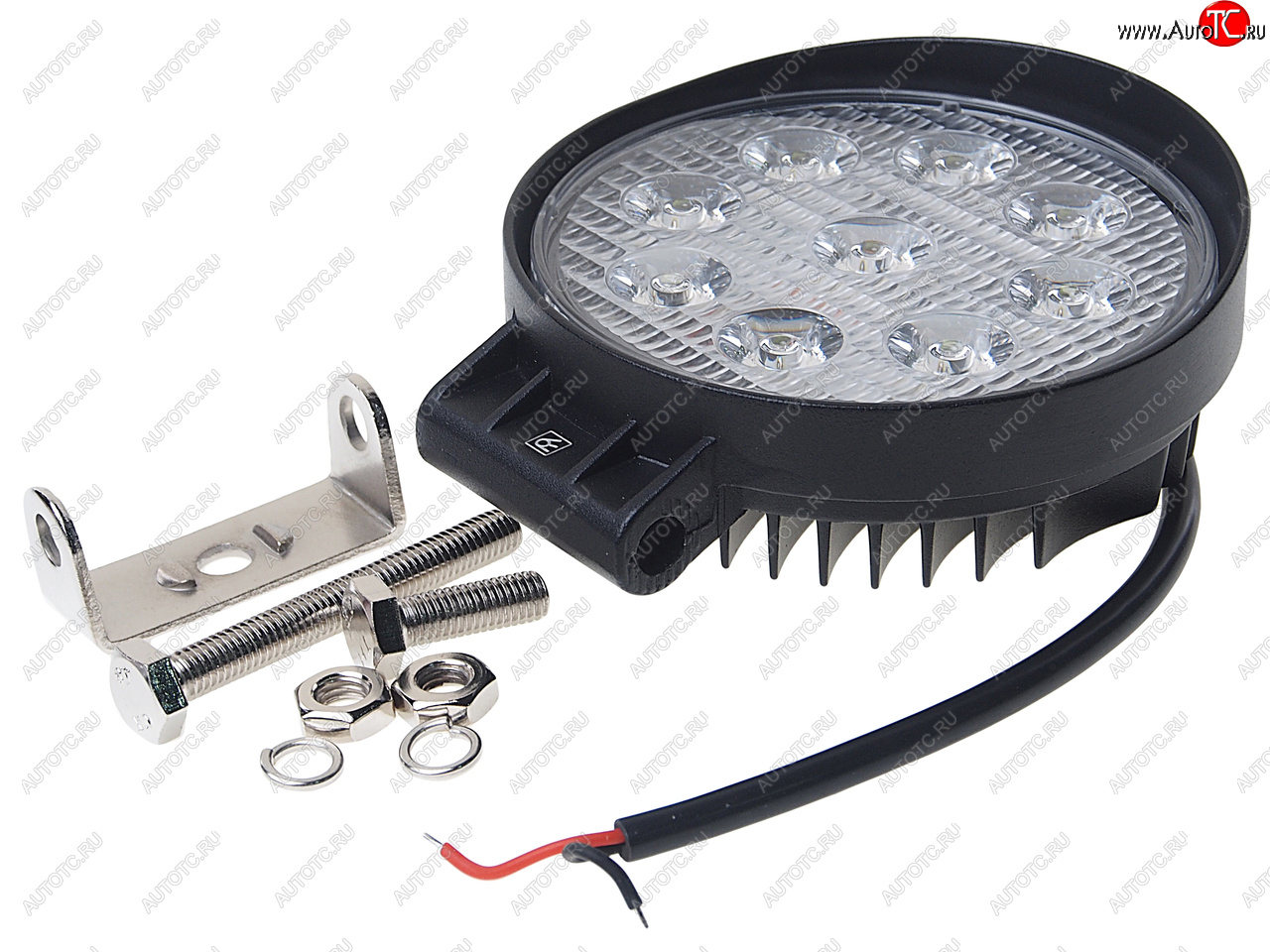 1 199 р. Фара рабочего света круглая 115х130x45мм 27W 9LED (дальний свет) ВЫМПЕЛ ОРИОН wl-827s  с доставкой в г. Вологда