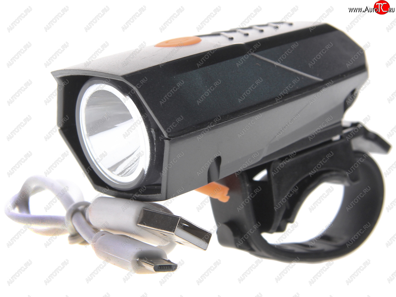 929 р. Фонарь велосипедный передний USB кабель с аккумулятором 600mAh Super Led NO NAME xfl-178  с доставкой в г. Вологда