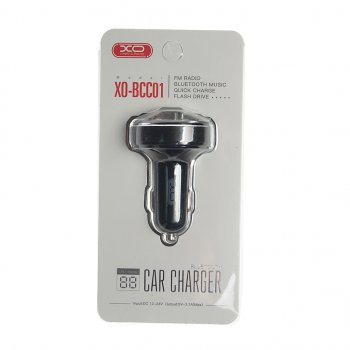 899 р. Устройство зарядное в прикуриватель с трансмиттером (bluetooth,hands free) черное XO XO xo-bcc01 black  с доставкой в г. Вологда. Увеличить фотографию 3