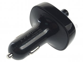 979 р. Устройство зарядное в прикуриватель с трансмиттером (bluetooth,hands free) черное XO XO xo-bcc02 black  с доставкой в г. Вологда. Увеличить фотографию 2