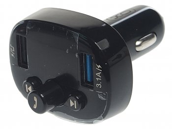 Устройство зарядное в прикуриватель с трансмиттером (bluetooth,hands free) черное XO XO xo-bcc02 black