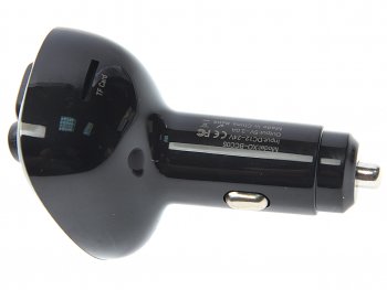 1 129 р. Устройство зарядное в прикуриватель с трансмиттером (bluetooth,hands free) черное XO XO xo-bcc05 black  с доставкой в г. Вологда. Увеличить фотографию 2