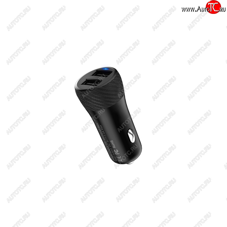 559 р. Устройство зарядное в прикуриватель 2USB 12V HOCO HOCO z21 black HOCO z21 black  с доставкой в г. Вологда