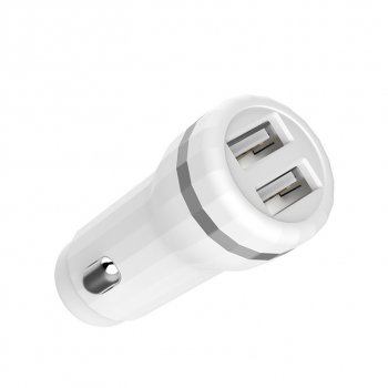459 р. Устройство зарядное в прикуриватель 2USB 12V HOCO HOCO z27 white  с доставкой в г. Вологда. Увеличить фотографию 2