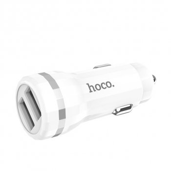 Устройство зарядное в прикуриватель 2USB 12V HOCO HOCO z27 white