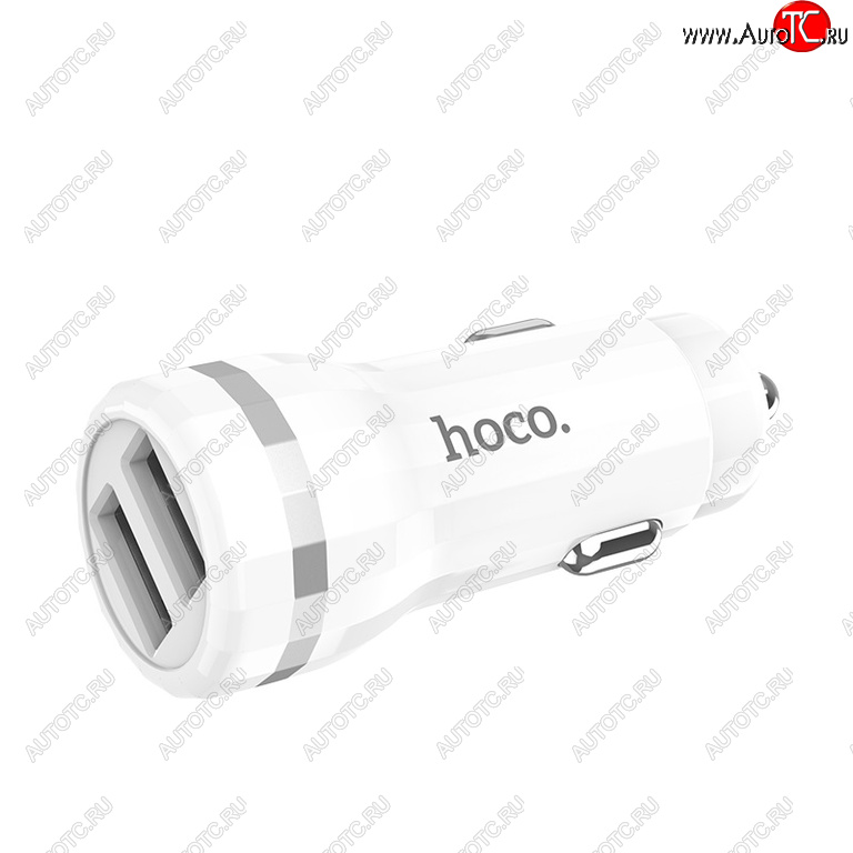 459 р. Устройство зарядное в прикуриватель 2USB 12V HOCO HOCO z27 white  с доставкой в г. Вологда