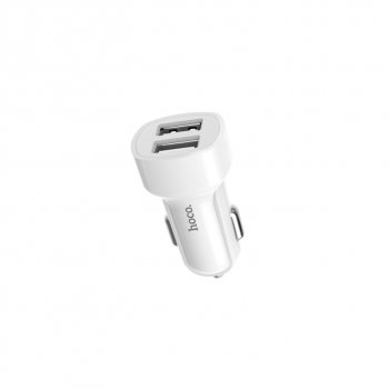 459 р. Устройство зарядное в прикуриватель 2USB 12V HOCO HOCO z2a white  с доставкой в г. Вологда. Увеличить фотографию 3