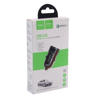 559 р. Устройство зарядное в прикуриватель 1USB 12V 3A HOCO HOCO z32 black HOCO z32 black  с доставкой в г. Вологда. Увеличить фотографию 2
