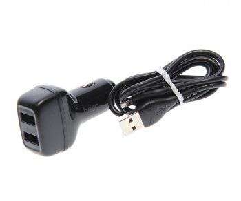 Устройство зарядное в прикуриватель 2USB 12V 2.4A кабель iPhone (5-) HOCO HOCO z36 black HOCO z36 black