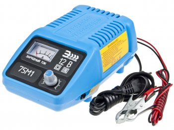 Устройство зарядное 12V 10А 220V (ручной) ТАМБОВ ИП ШМЕЛЬКОВ зу-75м1