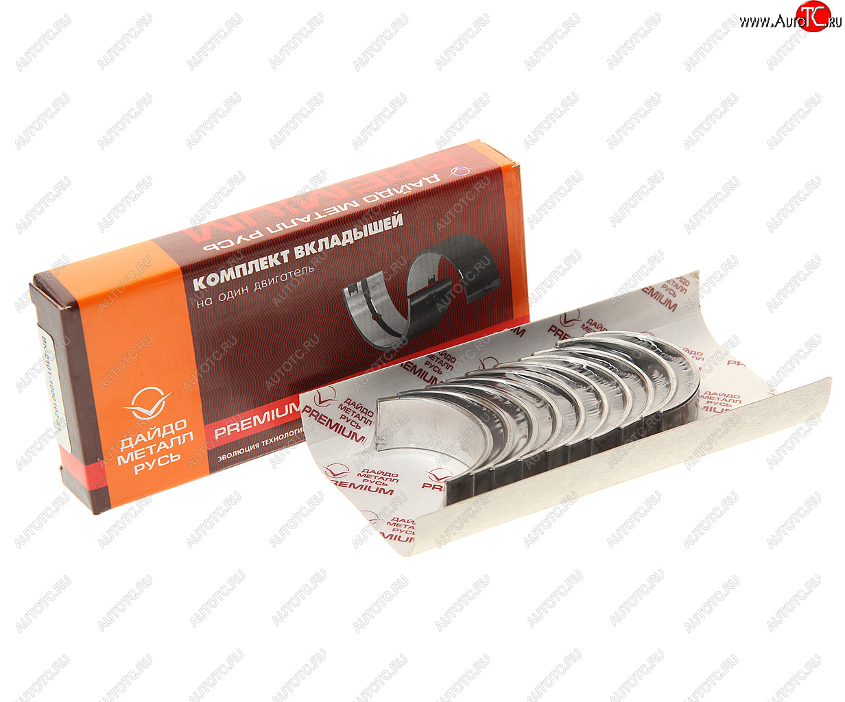 1 439 р. Вкладыши ВАЗ-2101 коренные d+0.25 PREMIUM ДАЙДО МЕТАЛЛ РУСЬ Дайдо Металл Русь вк2101-1000102-31  с доставкой в г. Вологда