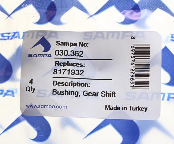 46 р. Втулка VOLVO FH12 кулисы КПП SAMPA SAMPA 030.362  с доставкой в г. Вологда. Увеличить фотографию 3