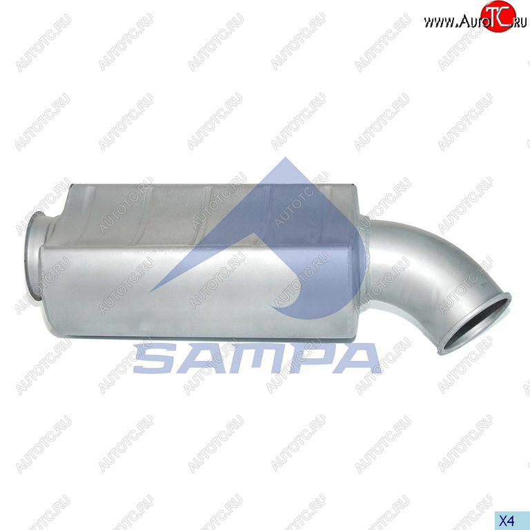 9 349 р. Глушитель RENAULT Premium SAMPA SAMPA 031.397  с доставкой в г. Вологда