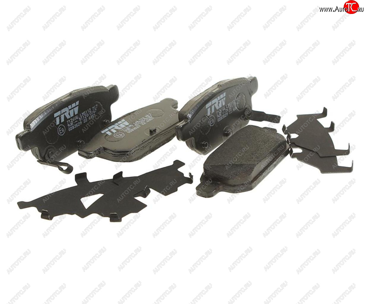3 899 р. Колодки тормозные задние (4шт.) TRW Suzuki Swift ZC72S дорестайлинг, хэтчбэк 5 дв. (2010-2013)  с доставкой в г. Вологда