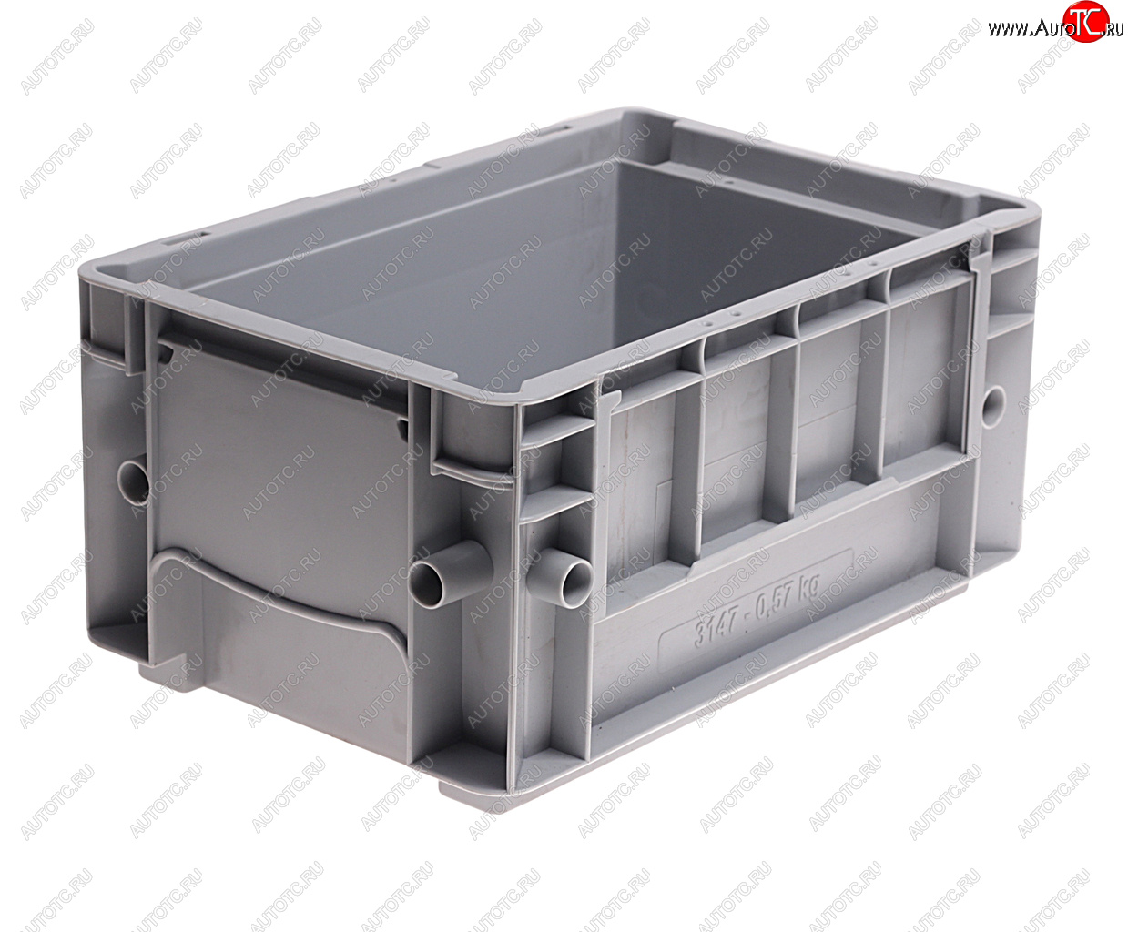 299 р. Ящик полимерный многооборотный 297х198х147.5мм серый IPLAST IPLAST ip-378861  с доставкой в г. Вологда