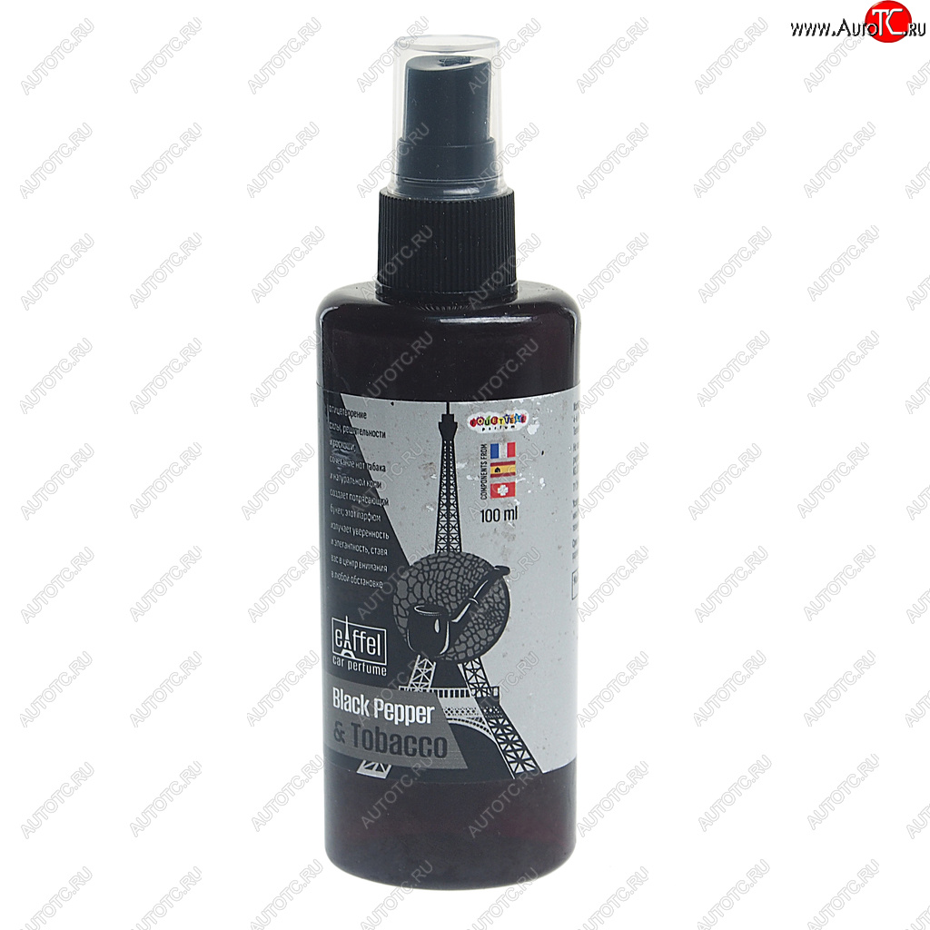 126 р. Ароматизатор спрей (black pepper and tobacco) 100мл Eiffel Tobacco FOUETTE FOUETTE ef-07  с доставкой в г. Вологда
