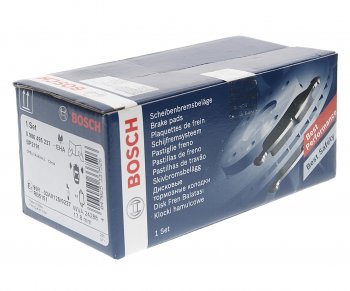 1 899 р. Колодки тормозные передние (4шт.) BOSCH Fiat Albea 170 седан (2002-2012)  с доставкой в г. Вологда. Увеличить фотографию 2