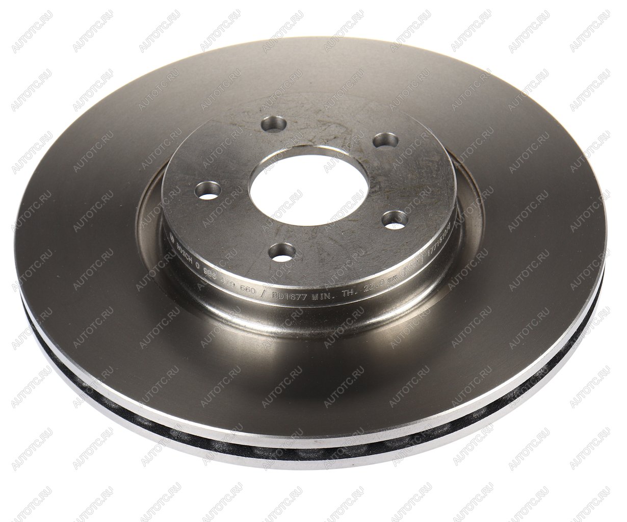 6 749 р. Диск тормозной FORD Focus (04-),Kuga,Transit (13-) передний вентилируемый (1шт.) BOSCH BOSCH 0986479660  с доставкой в г. Вологда