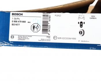 6 749 р. Диск тормозной FORD Focus (04-),Kuga,Transit (13-) передний вентилируемый (1шт.) BOSCH BOSCH 0986479660  с доставкой в г. Вологда. Увеличить фотографию 7