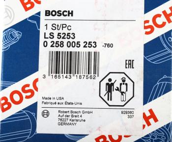 9 899 р. Датчик кислорода MAZDA 626 (91-) BOSCH BOSCH 0258005253 BOSCH 0258005253  с доставкой в г. Вологда. Увеличить фотографию 4